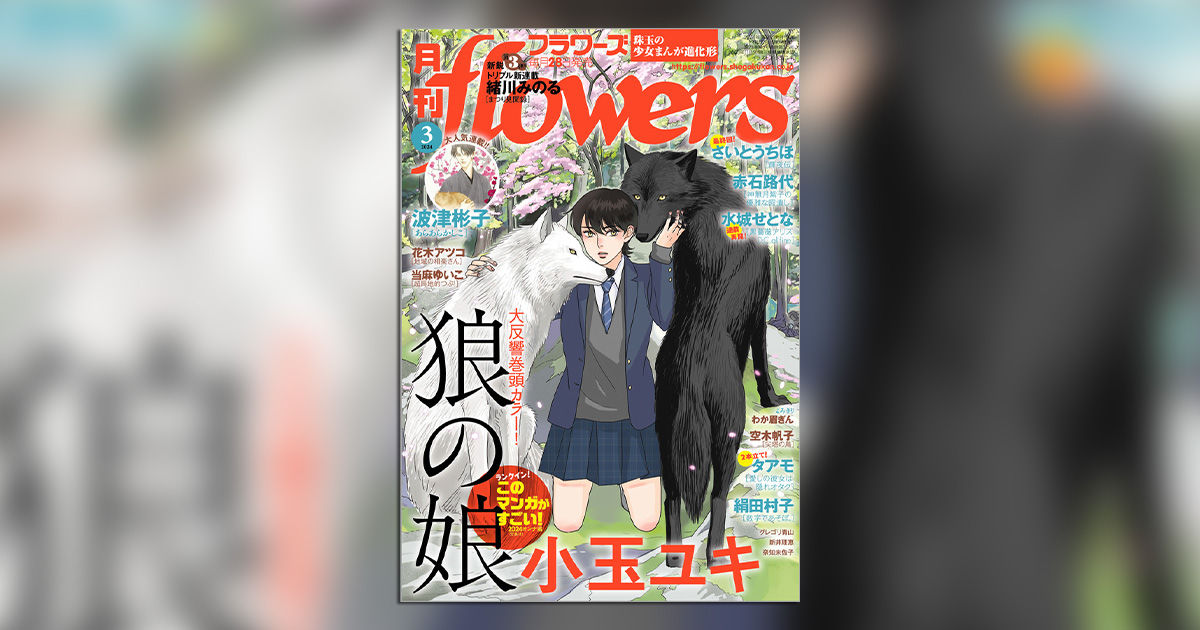 月刊flowers」3月号の表紙＆巻頭カラーは『狼の娘』!! – 小学館コミック